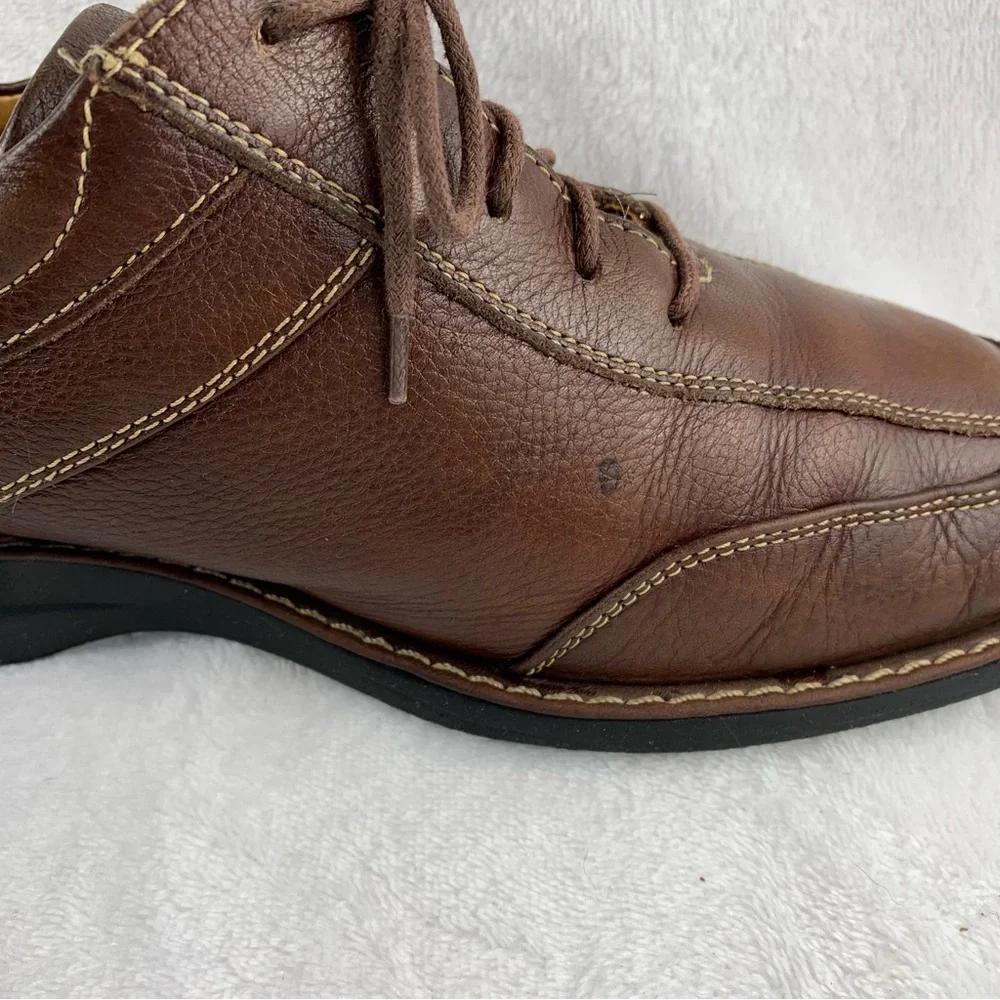Johnston & Murphy Brown‎ Sheepskin Derby Men's Size 8.5M Made in Brazil lace up